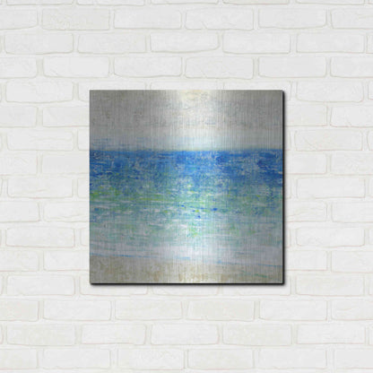 Luxe Metal Art 'Ocean Impressions II' by Tim O'Toole, Metal Wall Art,24x24