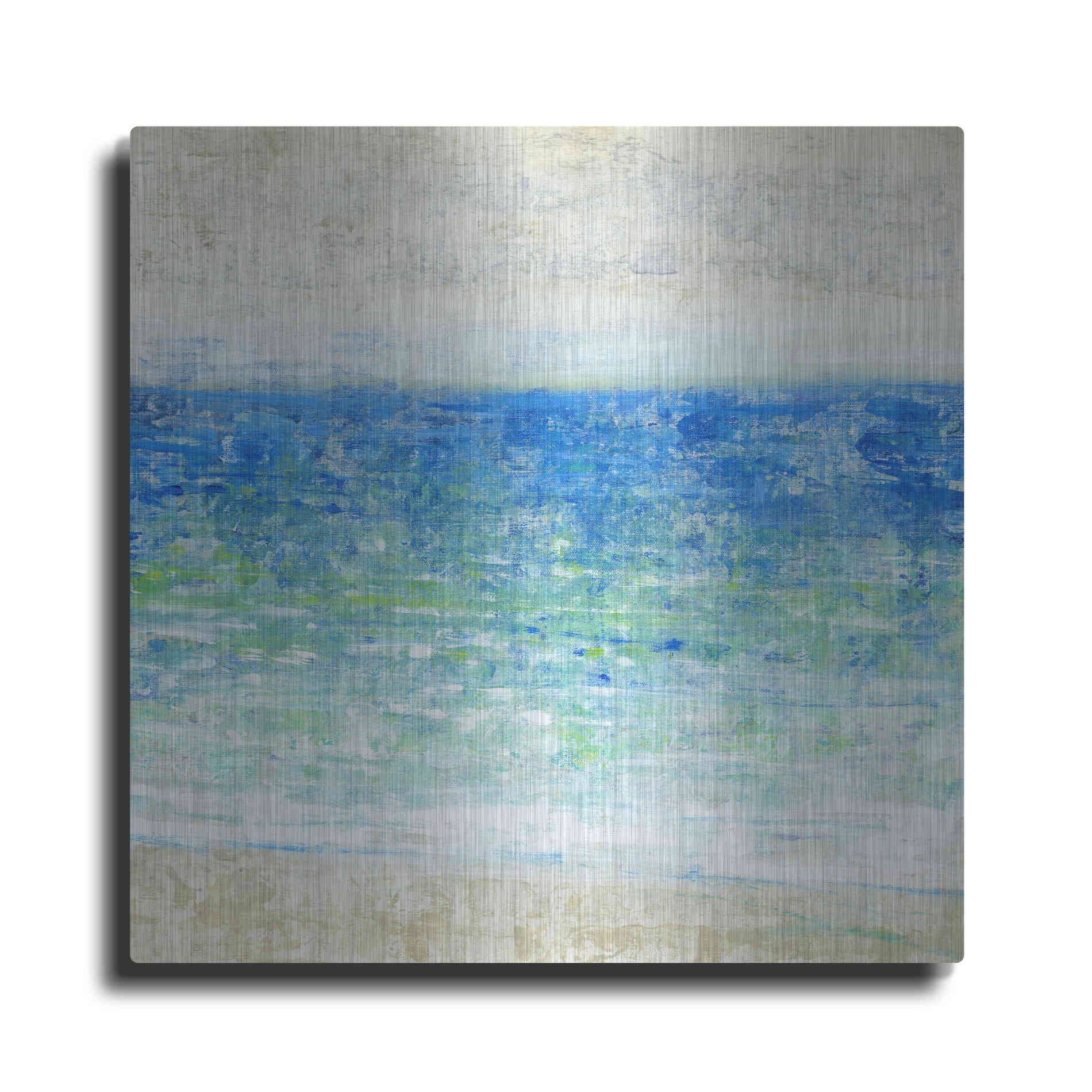 Luxe Metal Art 'Ocean Impressions II' by Tim O'Toole, Metal Wall Art