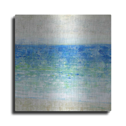 Luxe Metal Art 'Ocean Impressions II' by Tim O'Toole, Metal Wall Art