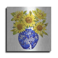 Luxe Metal Art 'Sun Flower Still Life I' by Tim O'Toole, Metal Wall Art