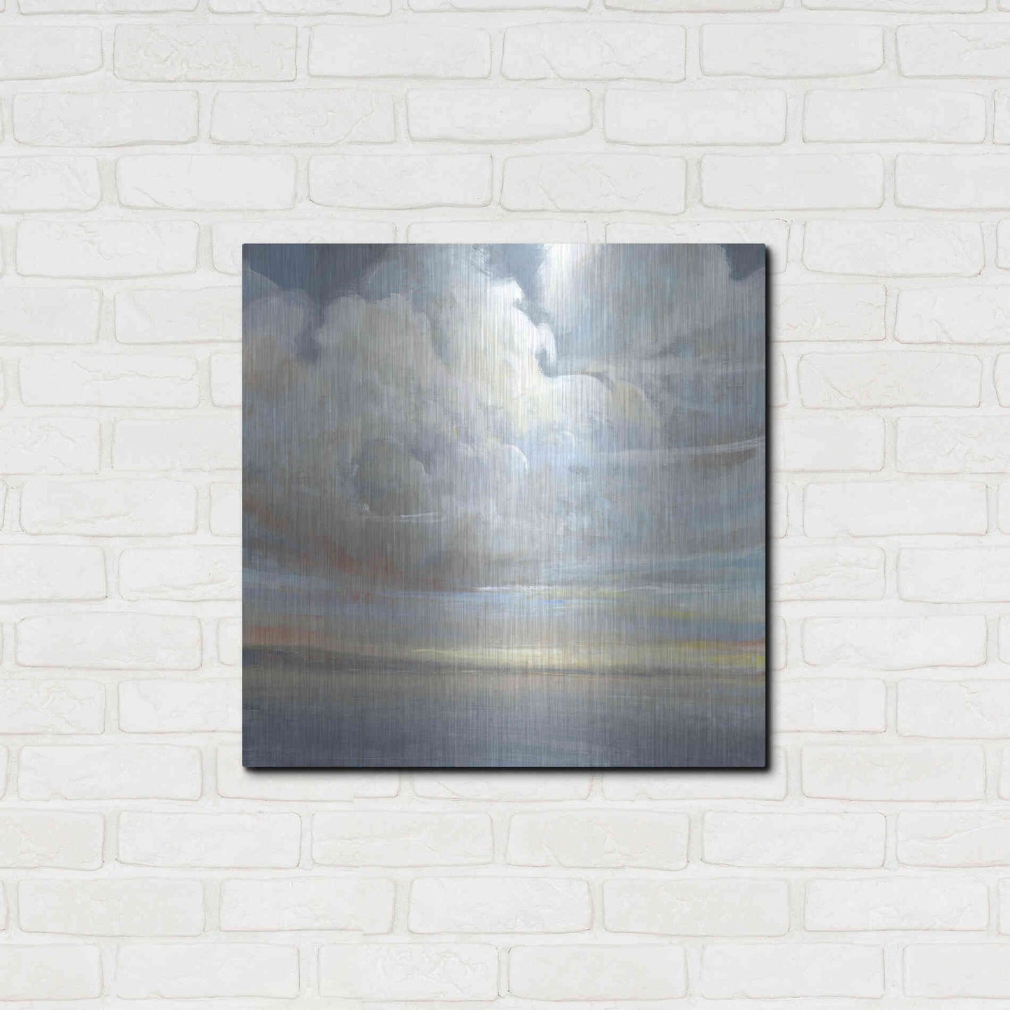 Luxe Metal Art 'Passing Storm II' by Tim O'Toole, Metal Wall Art,24x24
