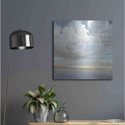 Luxe Metal Art 'Passing Storm II' by Tim O'Toole, Metal Wall Art,24x24