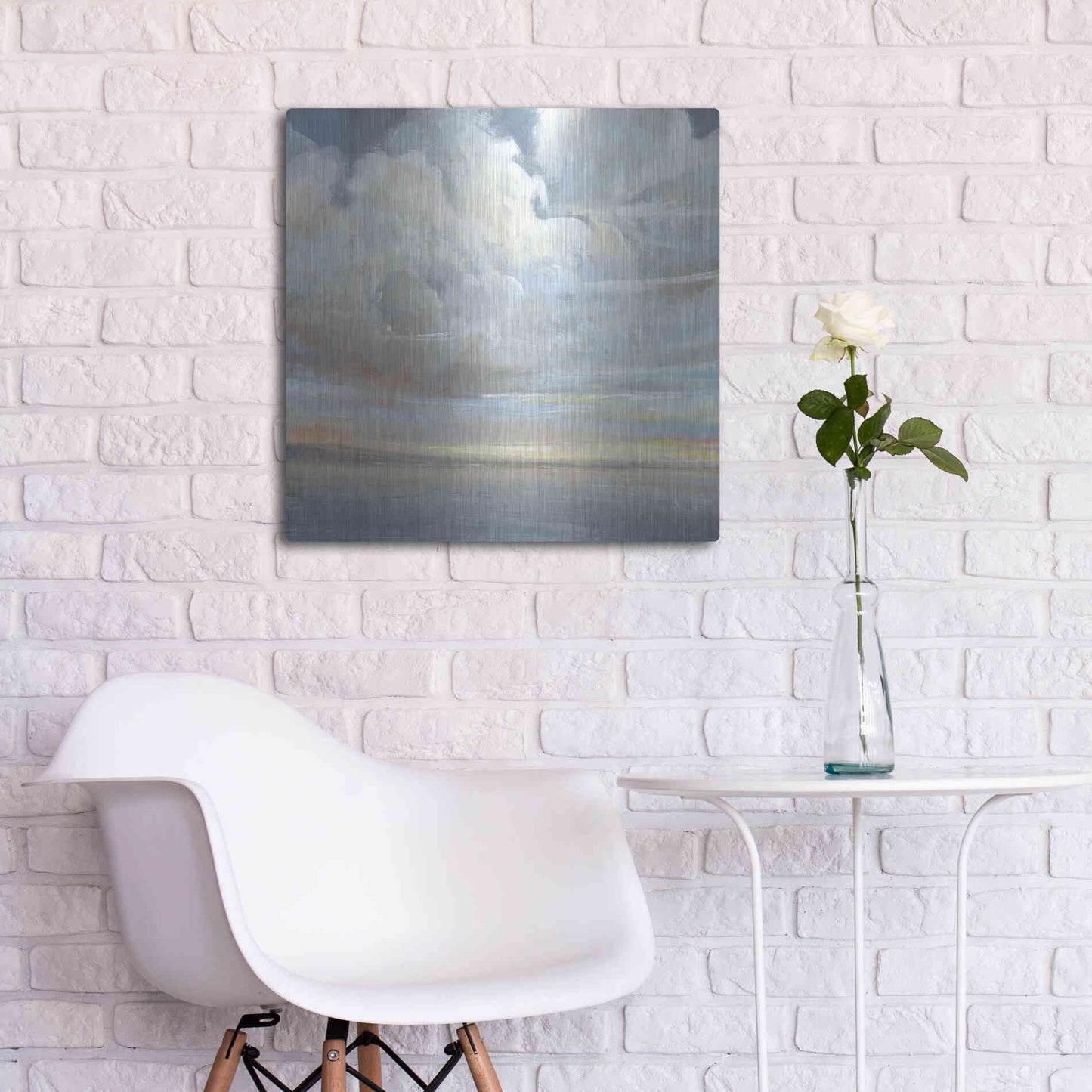 Luxe Metal Art 'Passing Storm II' by Tim O'Toole, Metal Wall Art,24x24