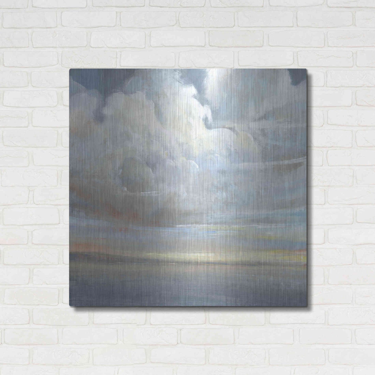 Luxe Metal Art 'Passing Storm II' by Tim O'Toole, Metal Wall Art,36x36