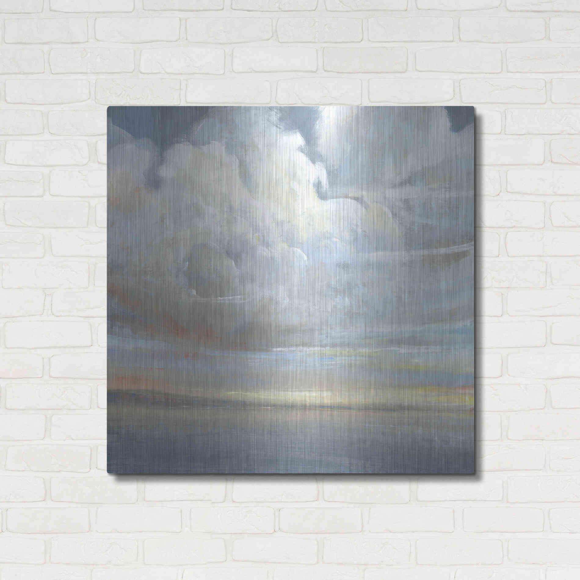 Luxe Metal Art 'Passing Storm II' by Tim O'Toole, Metal Wall Art,36x36