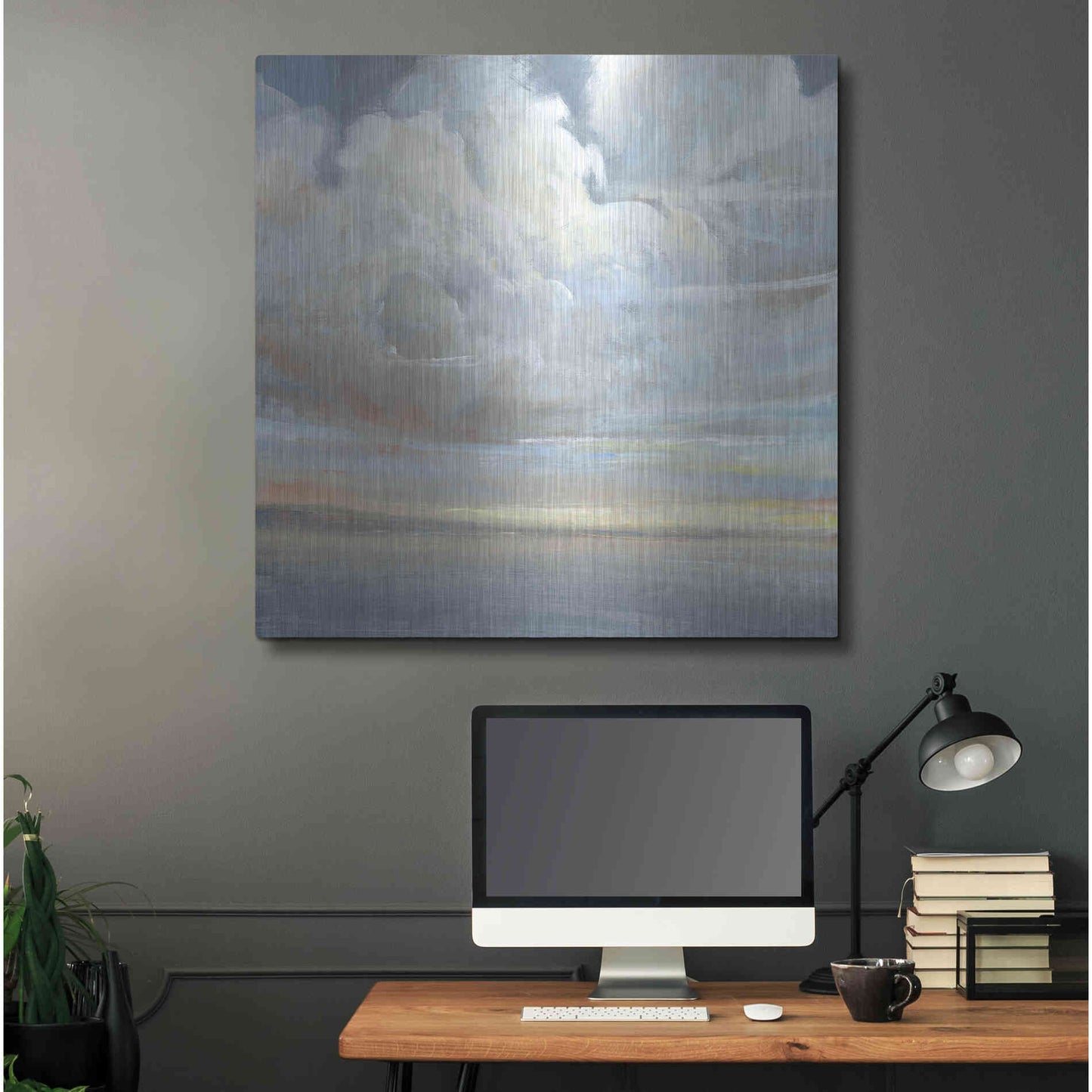 Luxe Metal Art 'Passing Storm II' by Tim O'Toole, Metal Wall Art,36x36