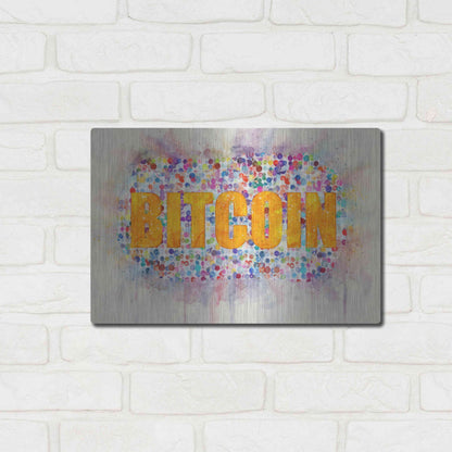 Luxe Metal Art 'Bitcoin Era 2' by Surma and Guillen, Metal Wall Art,16x12