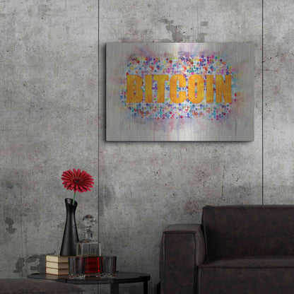 Luxe Metal Art 'Bitcoin Era 2' by Surma and Guillen, Metal Wall Art,36x24