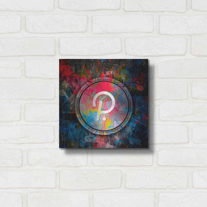 Luxe Metal Art 'DOT Polkadot Crypto Coin,' Metal Wall Art,12x12