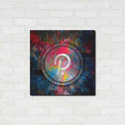 Luxe Metal Art 'DOT Polkadot Crypto Coin,' Metal Wall Art,24x24