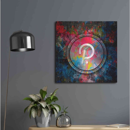 Luxe Metal Art 'DOT Polkadot Crypto Coin,' Metal Wall Art,24x24