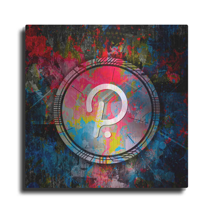 Luxe Metal Art 'DOT Polkadot Crypto Coin,' Metal Wall Art