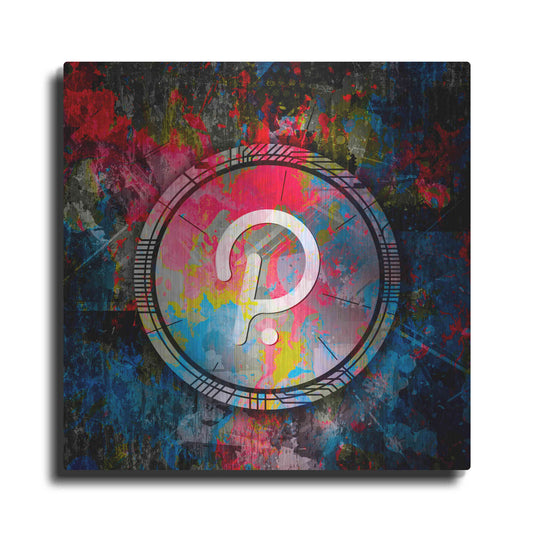 Luxe Metal Art 'DOT Polkadot Crypto Coin,' Metal Wall Art