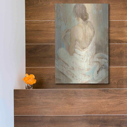 Luxe Metal Art 'Abstract Figure Study II' by Albena Hristova, Metal Wall Art,12x16