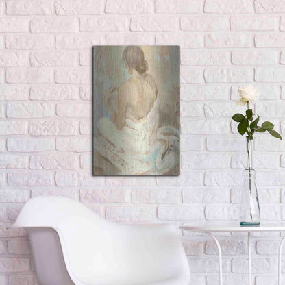 Luxe Metal Art 'Abstract Figure Study II' by Albena Hristova, Metal Wall Art,16x24