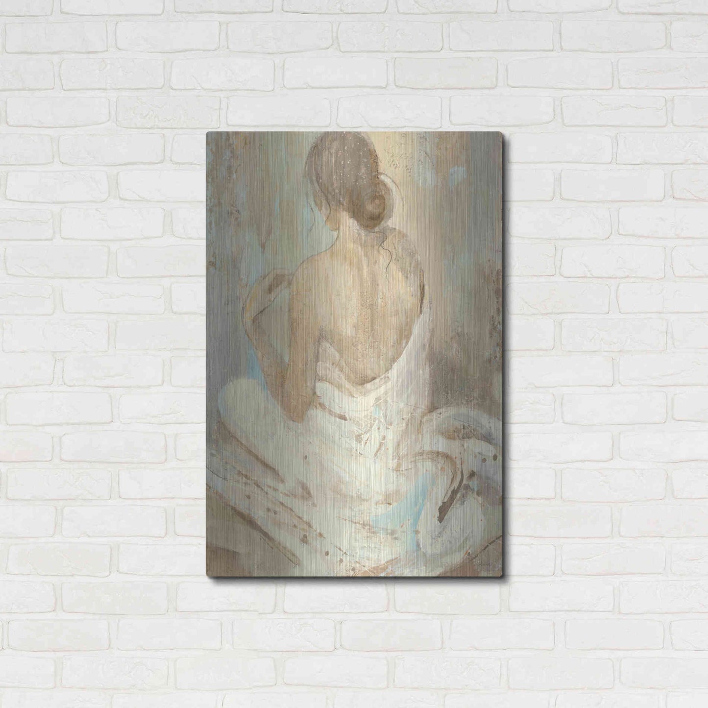 Luxe Metal Art 'Abstract Figure Study II' by Albena Hristova, Metal Wall Art,24x36