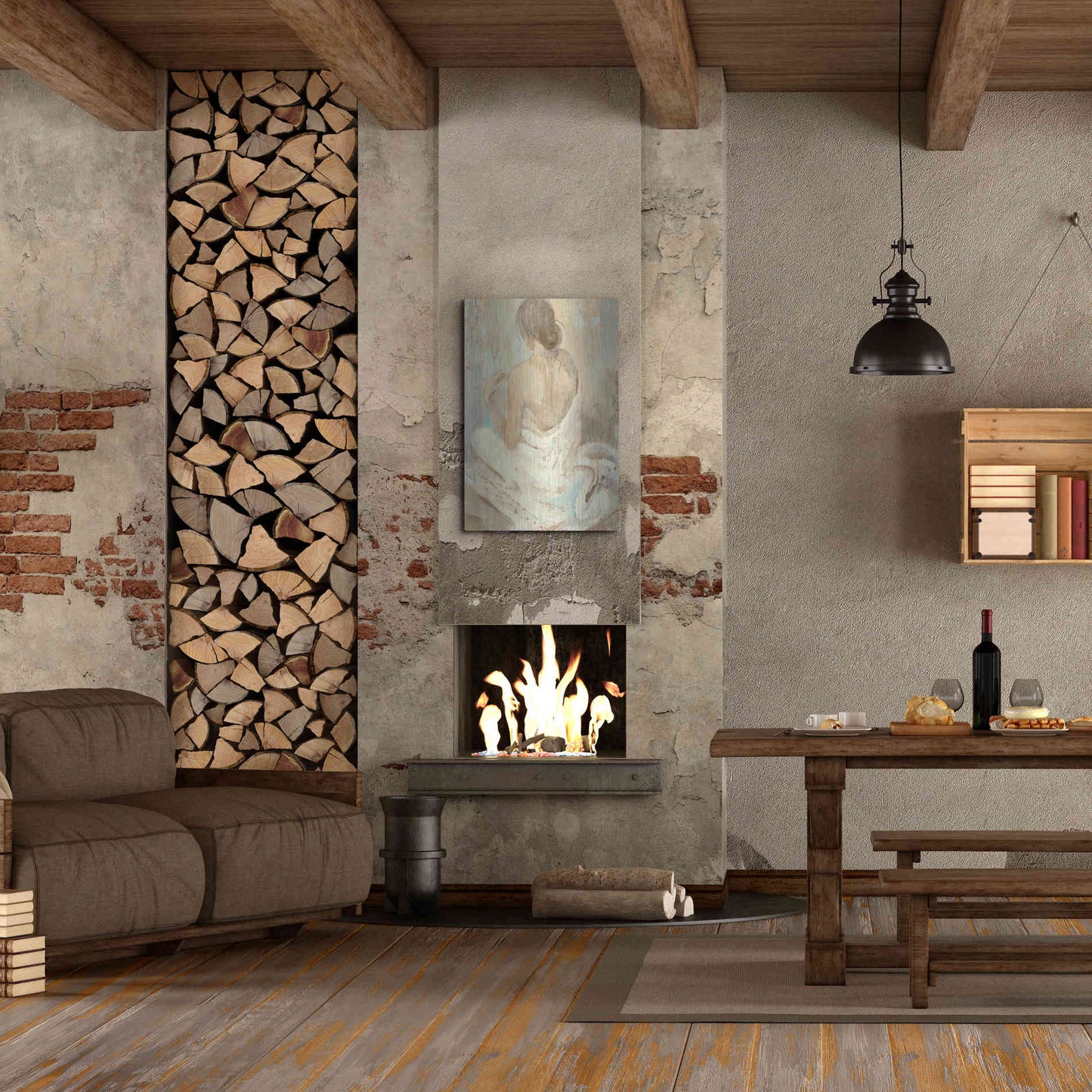 Luxe Metal Art 'Abstract Figure Study II' by Albena Hristova, Metal Wall Art,24x36