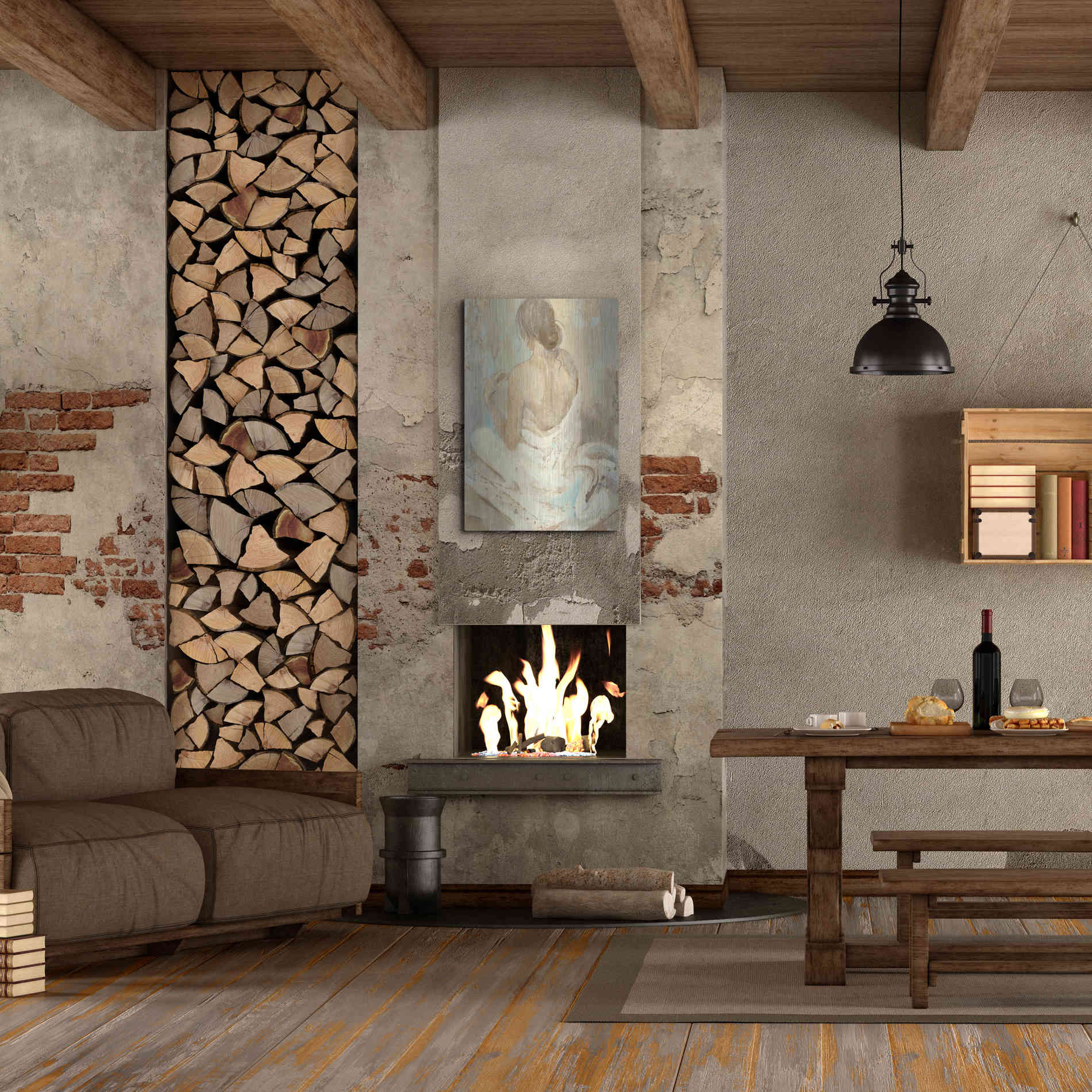 Luxe Metal Art 'Abstract Figure Study II' by Albena Hristova, Metal Wall Art,24x36