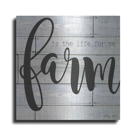 Luxe Metal Art 'Farm is the Life for Me' by Cindy Jacobs, Metal Wall Art