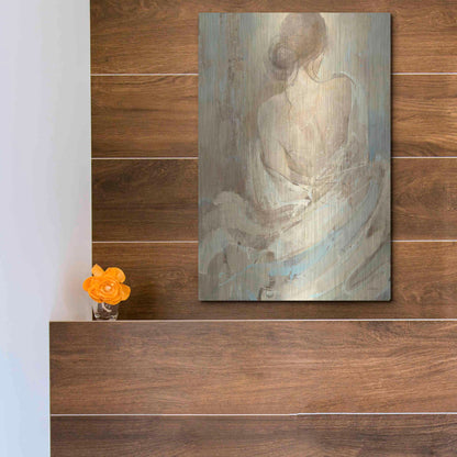 Luxe Metal Art 'Abstract Figure Study I' by Albena Hristova, Metal Wall Art,12x16