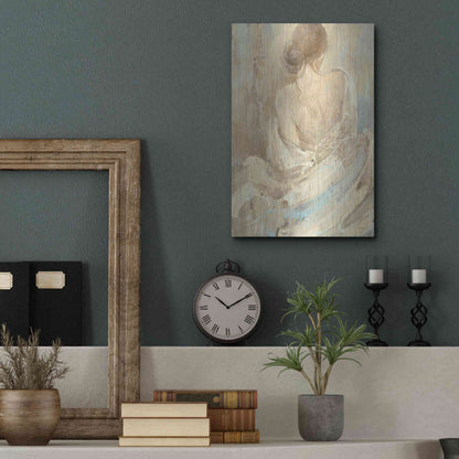 Luxe Metal Art 'Abstract Figure Study I' by Albena Hristova, Metal Wall Art,12x16