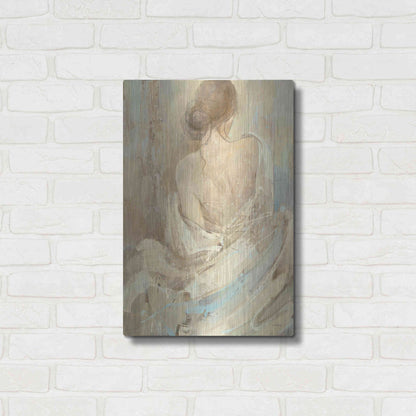 Luxe Metal Art 'Abstract Figure Study I' by Albena Hristova, Metal Wall Art,16x24