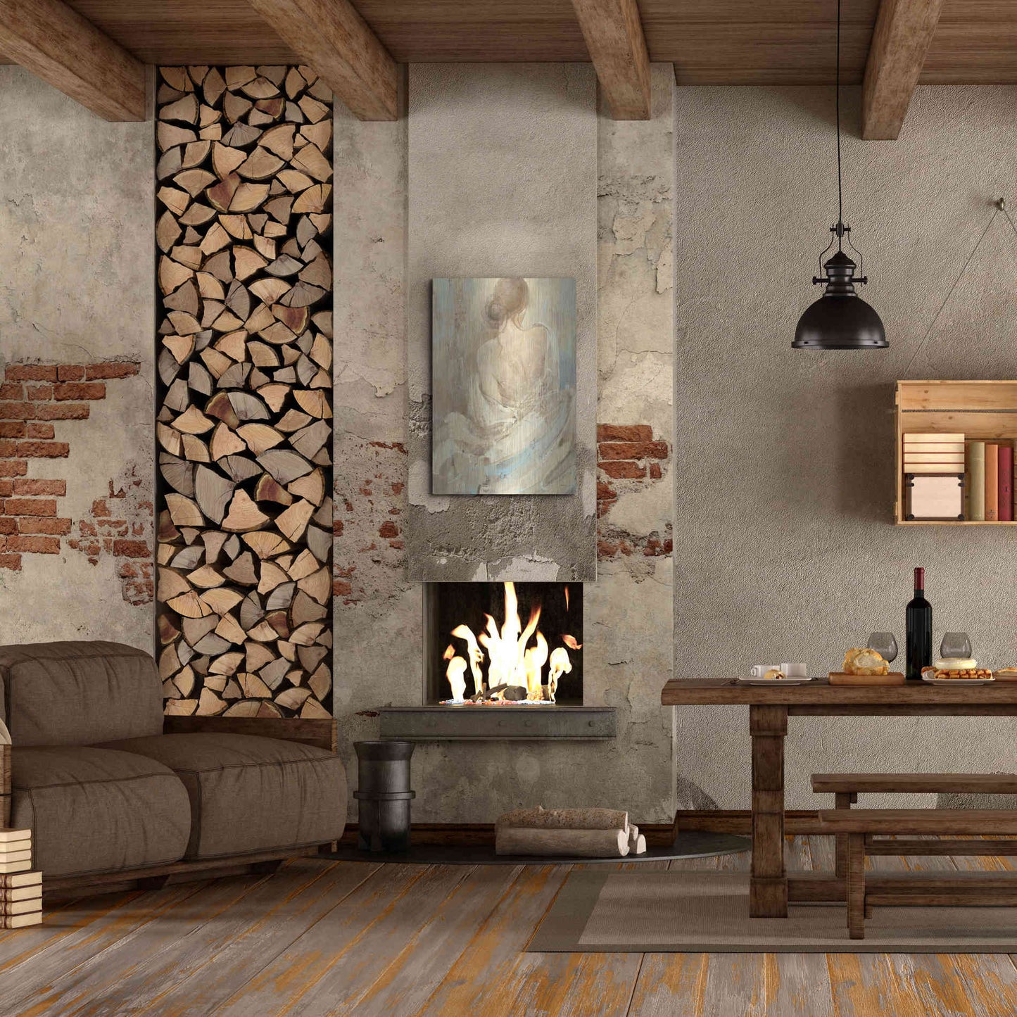 Luxe Metal Art 'Abstract Figure Study I' by Albena Hristova, Metal Wall Art,24x36