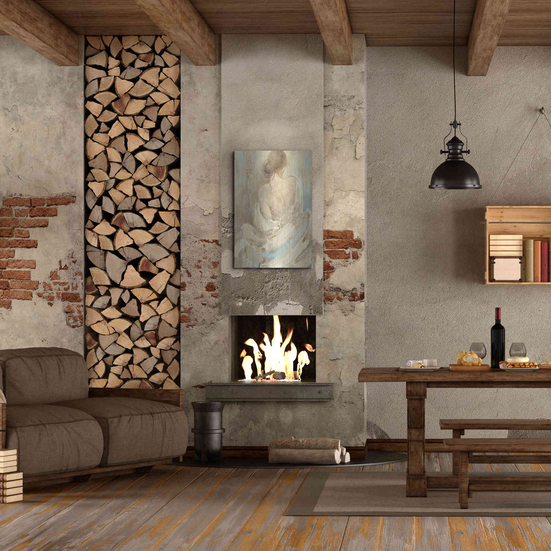 Luxe Metal Art 'Abstract Figure Study I' by Albena Hristova, Metal Wall Art,24x36