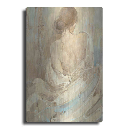 Luxe Metal Art 'Abstract Figure Study I' by Albena Hristova, Metal Wall Art