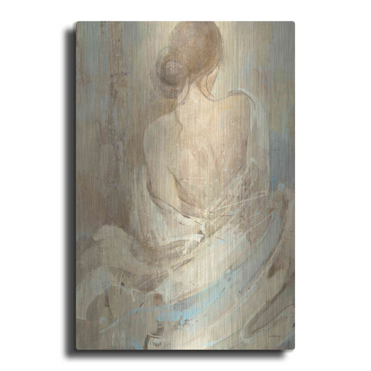 Luxe Metal Art 'Abstract Figure Study I' by Albena Hristova, Metal Wall Art