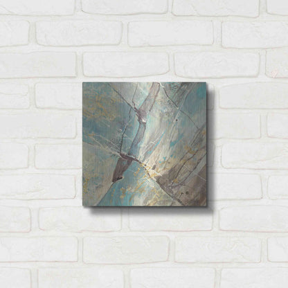 Luxe Metal Art 'Blue Water II' by Albena Hristova, Metal Wall Art,12x12