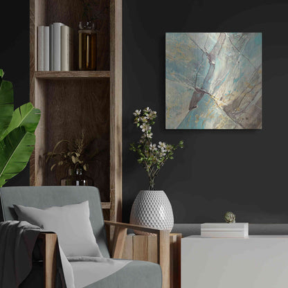 Luxe Metal Art 'Blue Water II' by Albena Hristova, Metal Wall Art,24x24