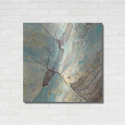 Luxe Metal Art 'Blue Water II' by Albena Hristova, Metal Wall Art,36x36
