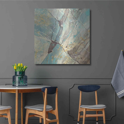 Luxe Metal Art 'Blue Water II' by Albena Hristova, Metal Wall Art,36x36