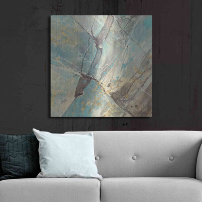 Luxe Metal Art 'Blue Water II' by Albena Hristova, Metal Wall Art,36x36