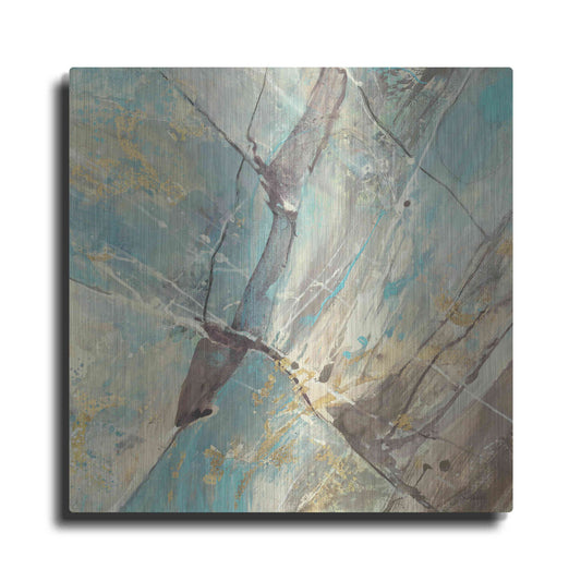 Luxe Metal Art 'Blue Water II' by Albena Hristova, Metal Wall Art