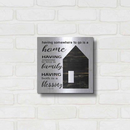 Luxe Metal Art 'A Blessing' by Cindy Jacobs, Metal Wall Art,12x12