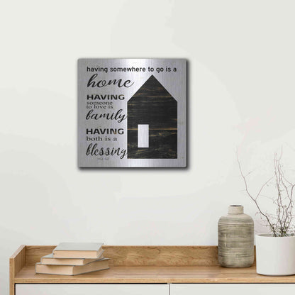 Luxe Metal Art 'A Blessing' by Cindy Jacobs, Metal Wall Art,12x12