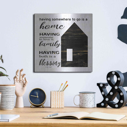 Luxe Metal Art 'A Blessing' by Cindy Jacobs, Metal Wall Art,12x12