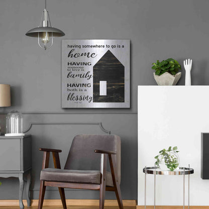 Luxe Metal Art 'A Blessing' by Cindy Jacobs, Metal Wall Art,24x24