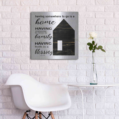 Luxe Metal Art 'A Blessing' by Cindy Jacobs, Metal Wall Art,24x24