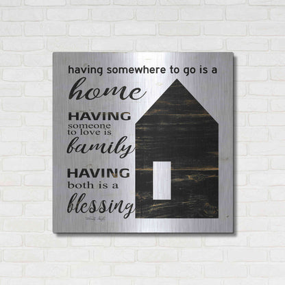 Luxe Metal Art 'A Blessing' by Cindy Jacobs, Metal Wall Art,36x36