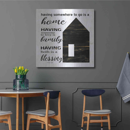 Luxe Metal Art 'A Blessing' by Cindy Jacobs, Metal Wall Art,36x36