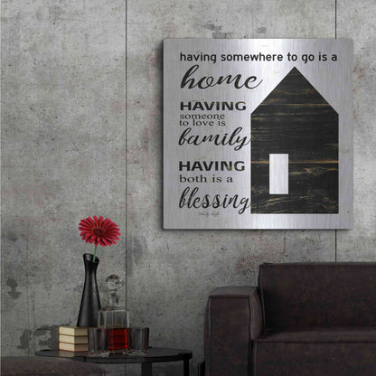 Luxe Metal Art 'A Blessing' by Cindy Jacobs, Metal Wall Art,36x36