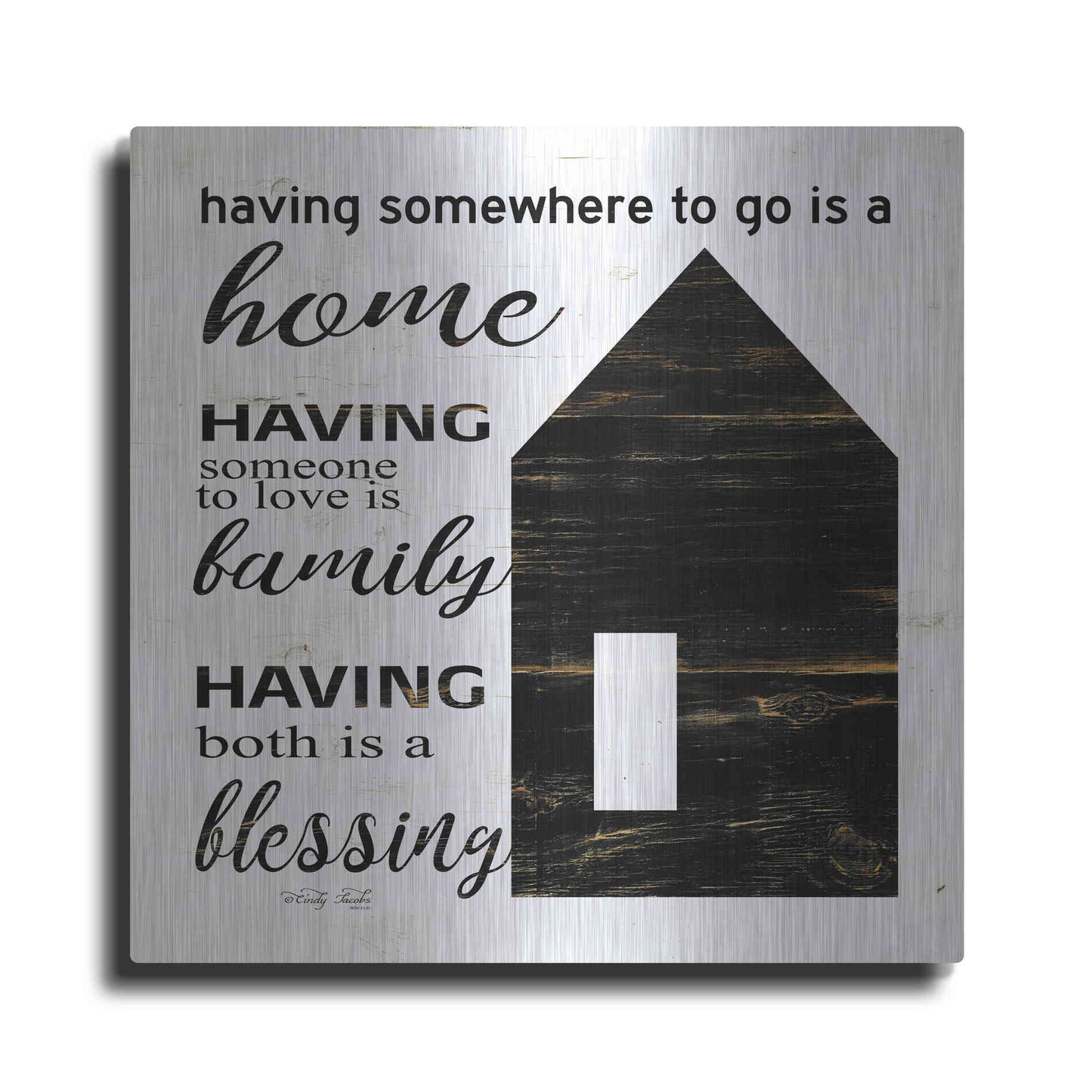 Luxe Metal Art 'A Blessing' by Cindy Jacobs, Metal Wall Art