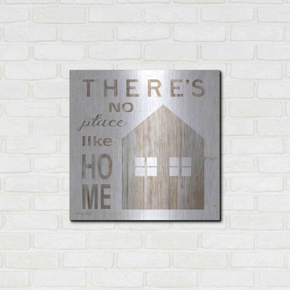 Luxe Metal Art 'There's No Place Like Home' by Cindy Jacobs, Metal Wall Art,24x24