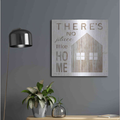 Luxe Metal Art 'There's No Place Like Home' by Cindy Jacobs, Metal Wall Art,24x24