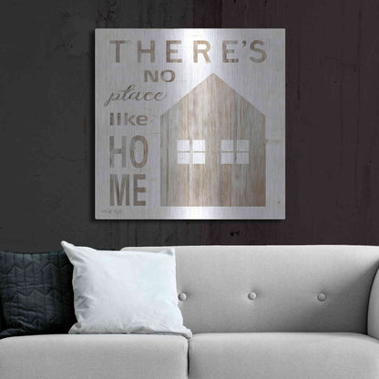Luxe Metal Art 'There's No Place Like Home' by Cindy Jacobs, Metal Wall Art,36x36