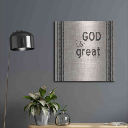 Luxe Metal Art 'God is Great' by Cindy Jacobs, Metal Wall Art,24x24