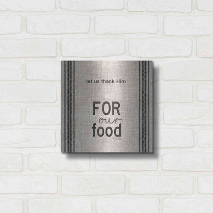 Luxe Metal Art 'Let Us Thank Him' by Cindy Jacobs, Metal Wall Art,12x12